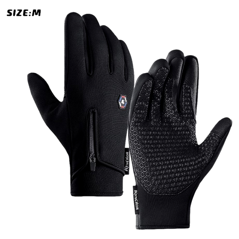 Vandafvisende Vinterhandsker / Cykelhandsker med Touch og Anti-Slip-Medium