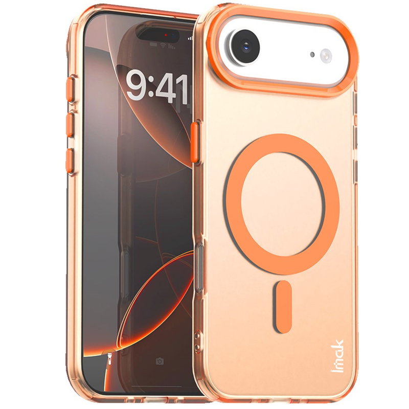 Gennemsigtigt iPhone Air Cover med MagSafe - Orange