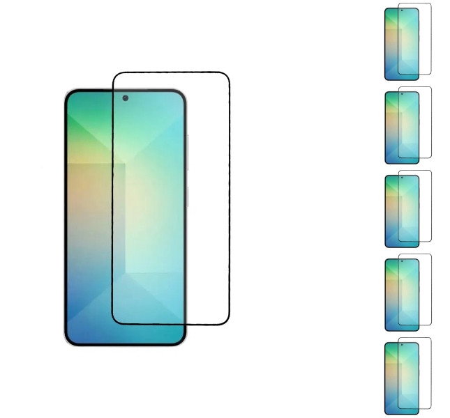 5 stk. Samsung Galaxy S25 Beskyttelsesglas / Skærmbeskyttelse / 3D Glas