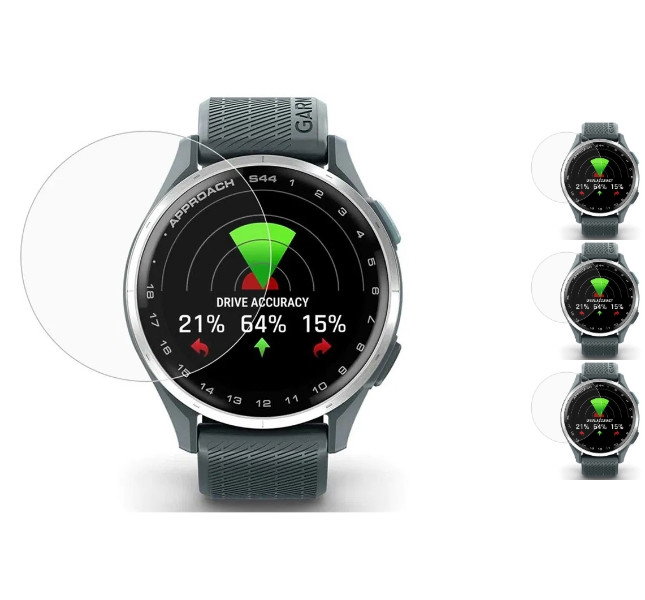 3 stk. Garmin Approach S44 Skærmbeskyttelse / Hærdet Beskyttelsesglas