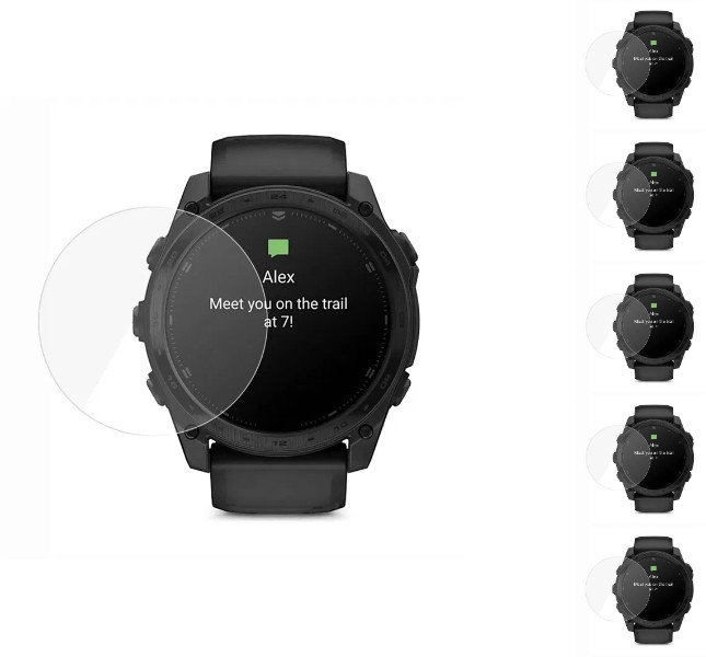 5 stk. Garmin Tactix 8 - 51 mm Skærmbeskyttelse / Hærdet Beskyttelsesglas