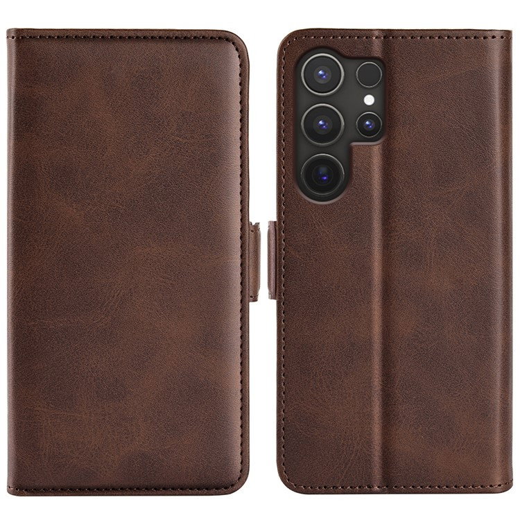Samsung Galaxy S25 Ultra Læder Flipcover m. Kortlommer & Stander 