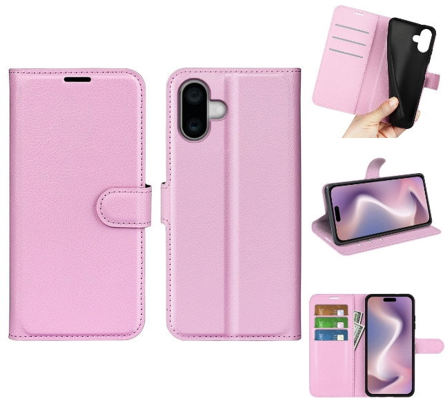 iPhone 16 Plus lædercover set forfra