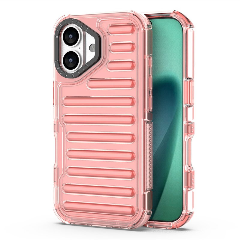 iPhone 17 Cover med Dobbeltlags Beskyttelse - Pink