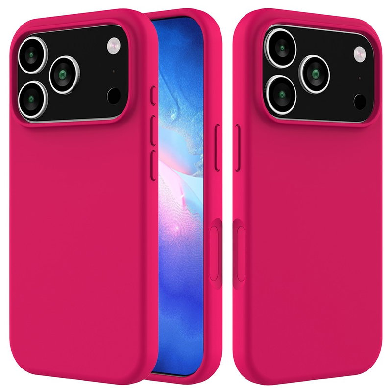 iPhone 17 Pro Silikone Cover med Blød Inderside - Rosa