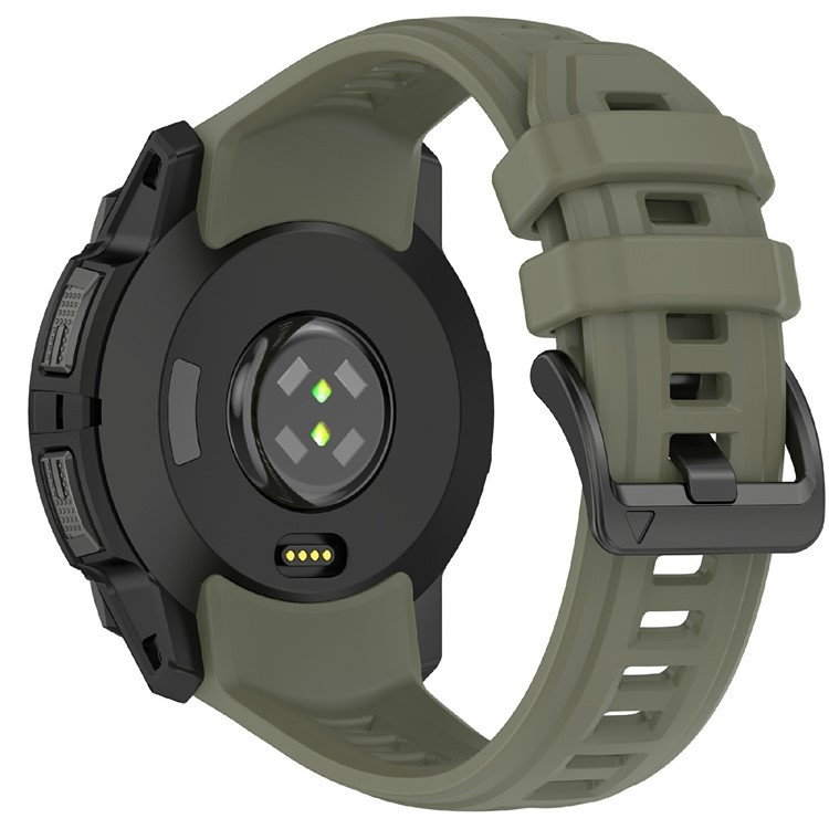 Garmin Instinct 3 (50mm) Silikone Rem - Mørkegrøn