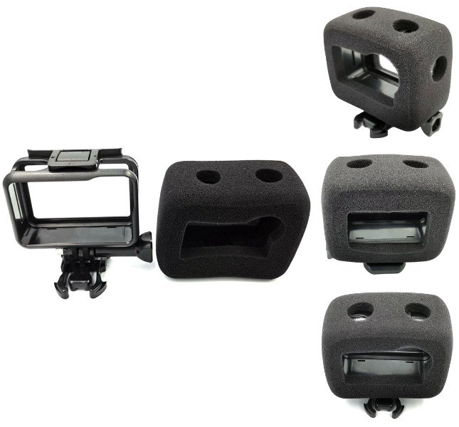 Vindhætte til DJI Osmo Action tæt på