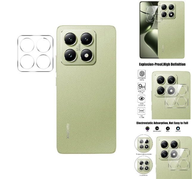 Kameralinsebeskytter til Xiaomi 14T set forfra