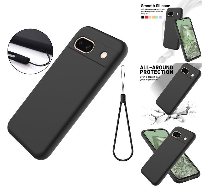 Google Pixel 8a sort silikonecover