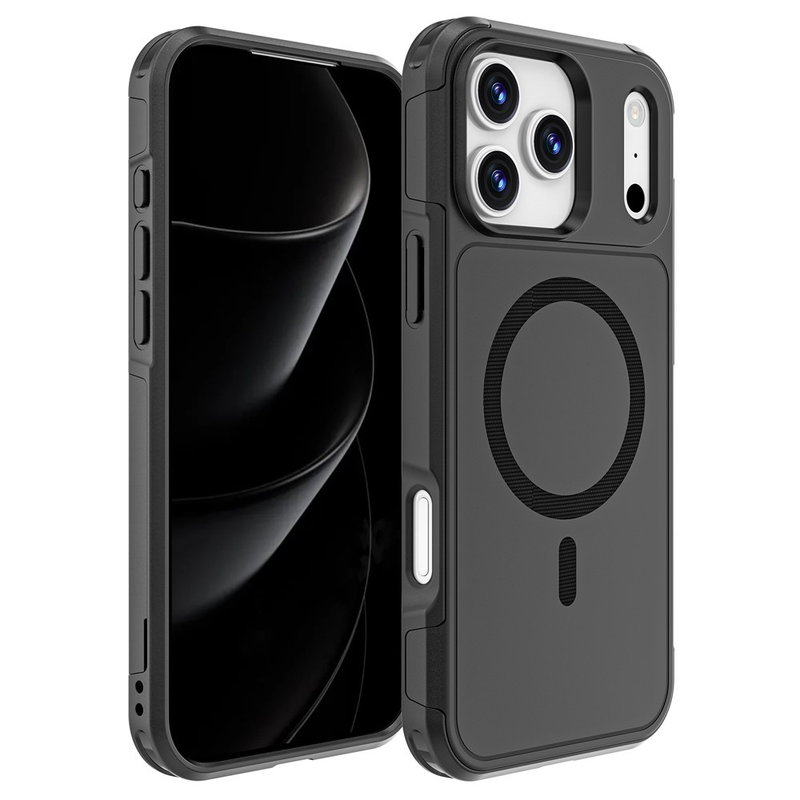 iPhone 17 Pro Max Hard Case Cover med MagSafe i Sort