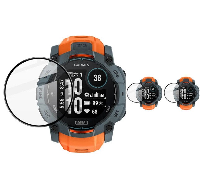 2 stk. Garmin Instinct 3 (45mm) Beskyttelsesglas / 3D Skærmbeskyttelse