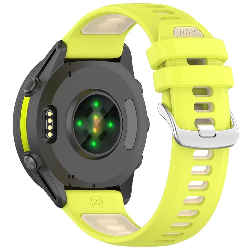 Silikone Rem til Garmin Forerunner 970 / 570 47mm / 265 – Gul / Beige
