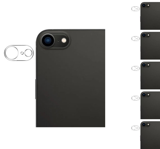 5 stk. Kamera Beskyttelsesglas til iPhone 16e & 17e