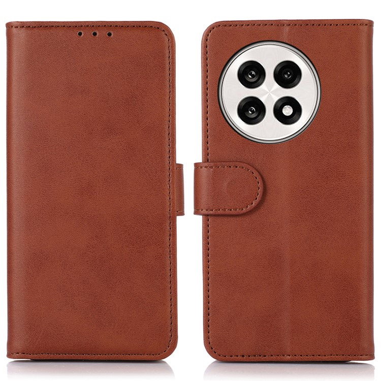 OnePlus 13R Læder Flip Cover - Brun