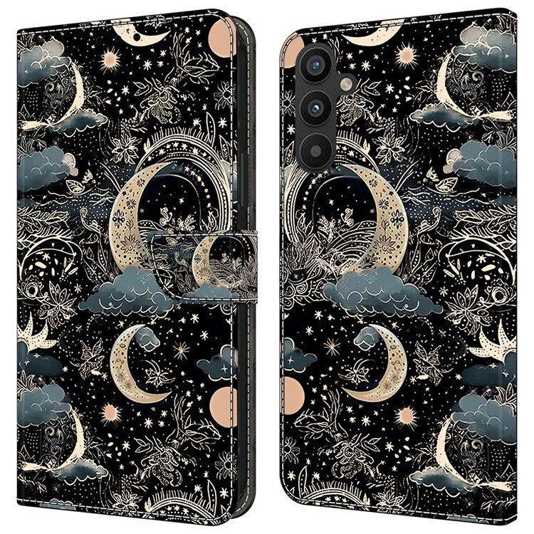 Samsung Galaxy A25 5G Læderpung Etui - Moon forside