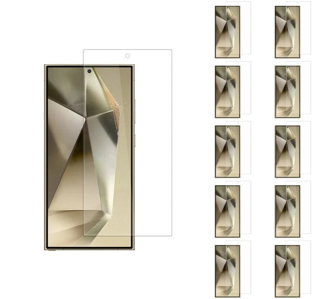 10 stk. Samsung Galaxy S25 Ultra Beskyttelsesglas / Skærmbeskyttelse / Glas