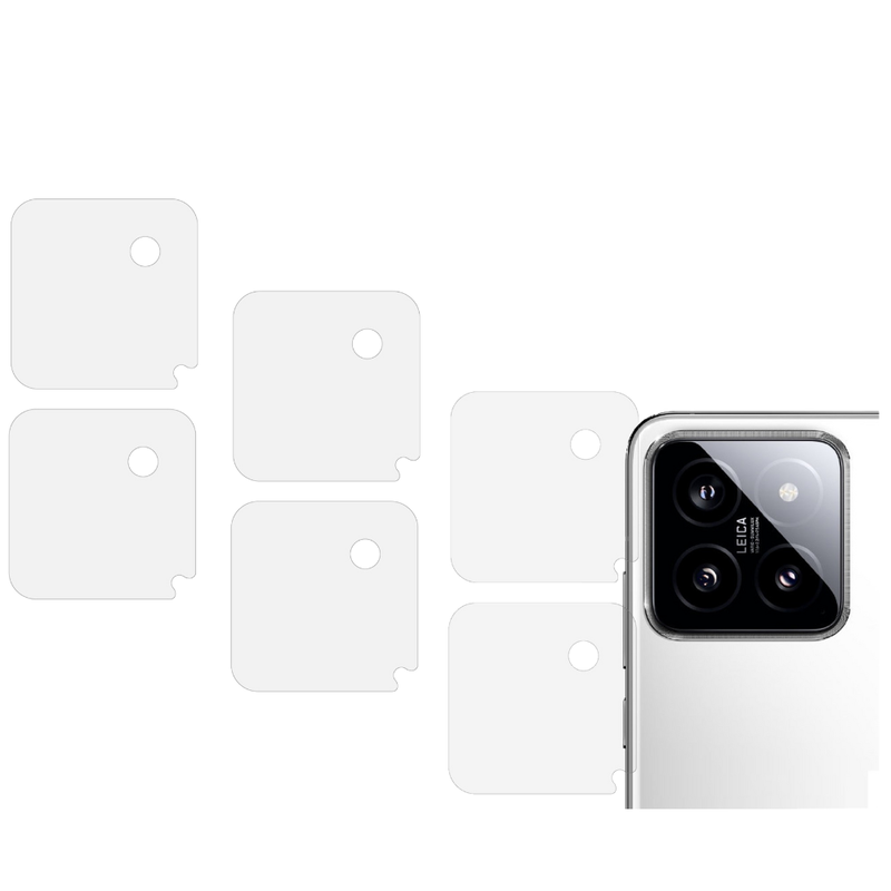 6 stk Xiaomi 14 Kamera Beskyttelsesglas