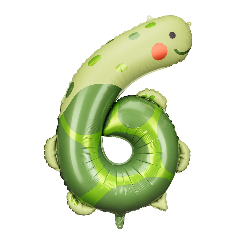 6 Tal Skildpadde Folieballon, Tal Ballon til Børn og Fødselsdage