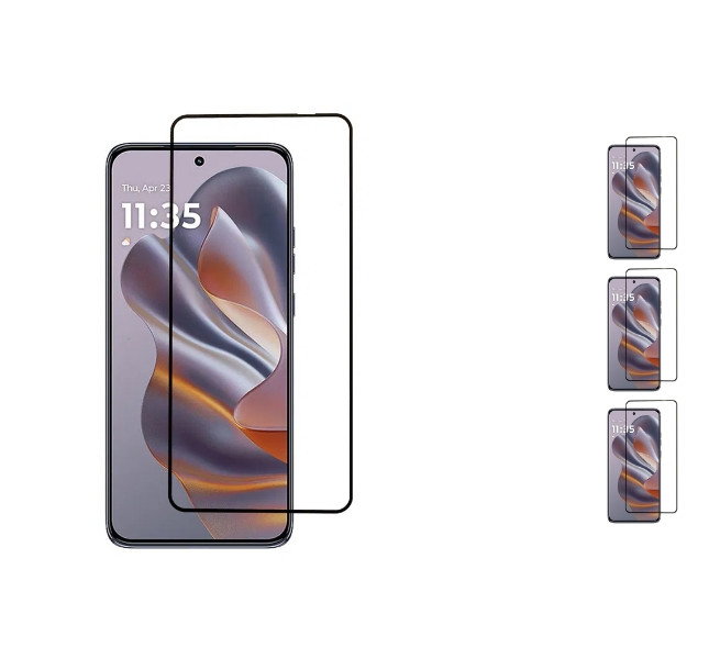 3 stk. Motorola Edge 50 Neo Beskyttelsesglas / Skærmbeskyttelse / 3D Glas