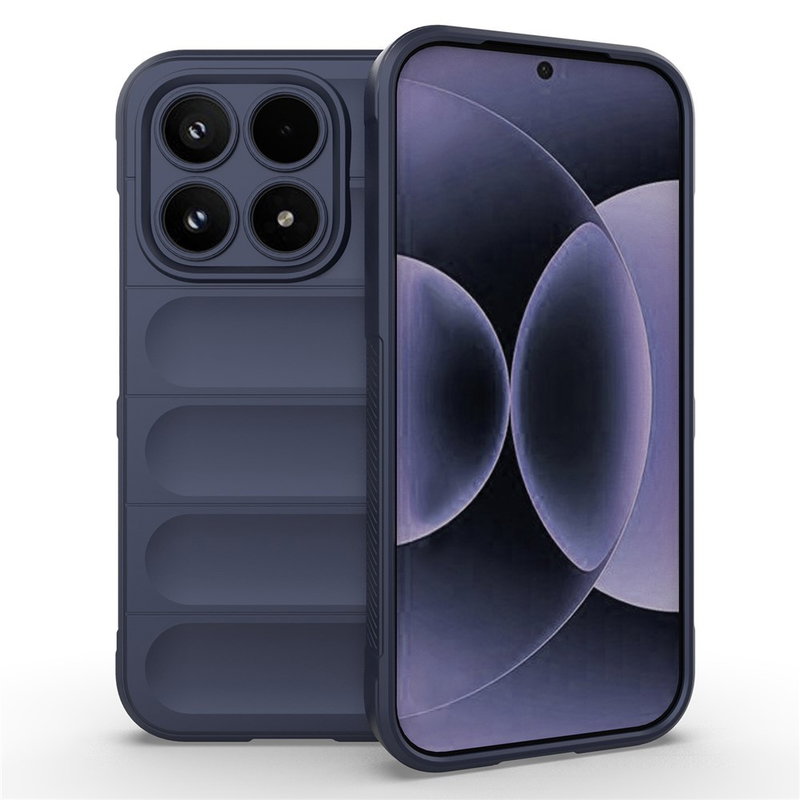 Xiaomi 17 Silikone Cover med Stødabsorberende Bagside - Mørkeblå