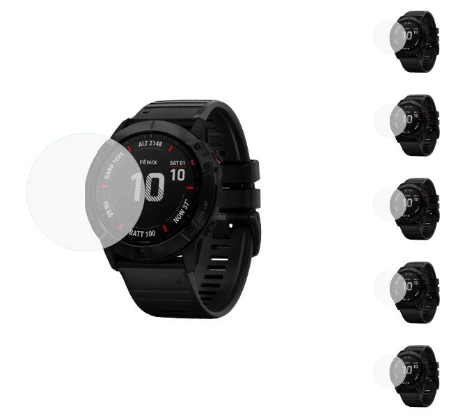 5 stk. Skærmbeskyttelse / Hærdet Beskyttelsesglas til Garmin Fenix 8 / E 43 mm