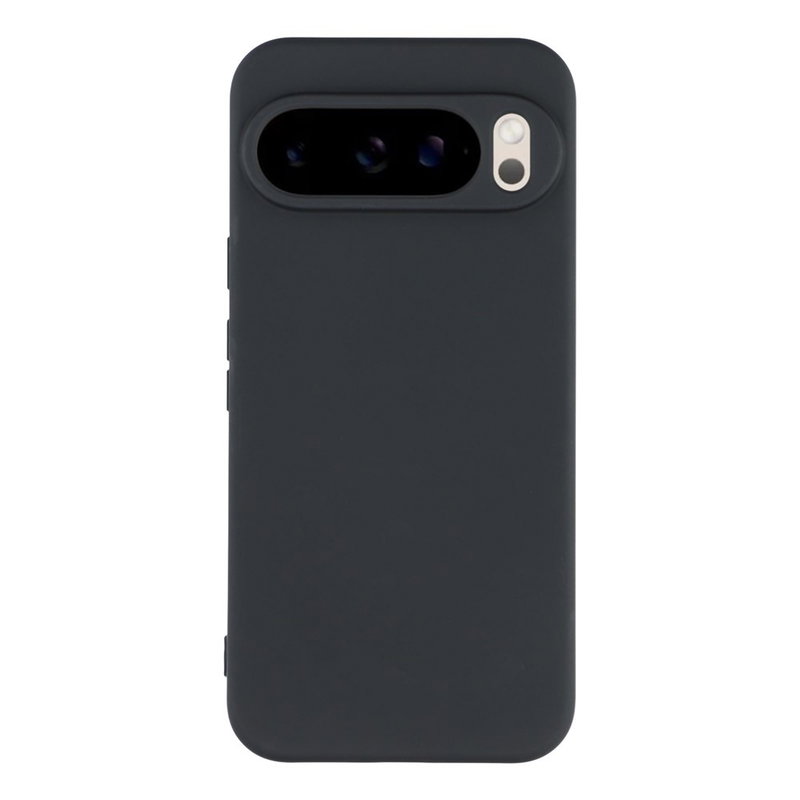 Google Pixel 10 Pro XL Silikone Cover med Blød Inderside - Sort