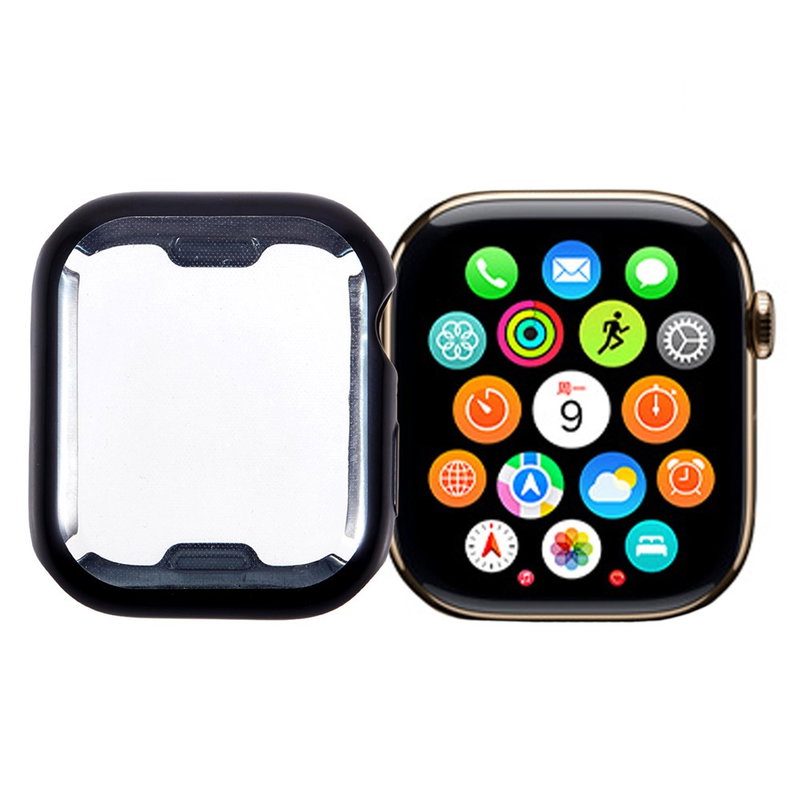 Apple Watch Series 1 / 2 / 3 38 mm Cover - fuld dækning - Sort