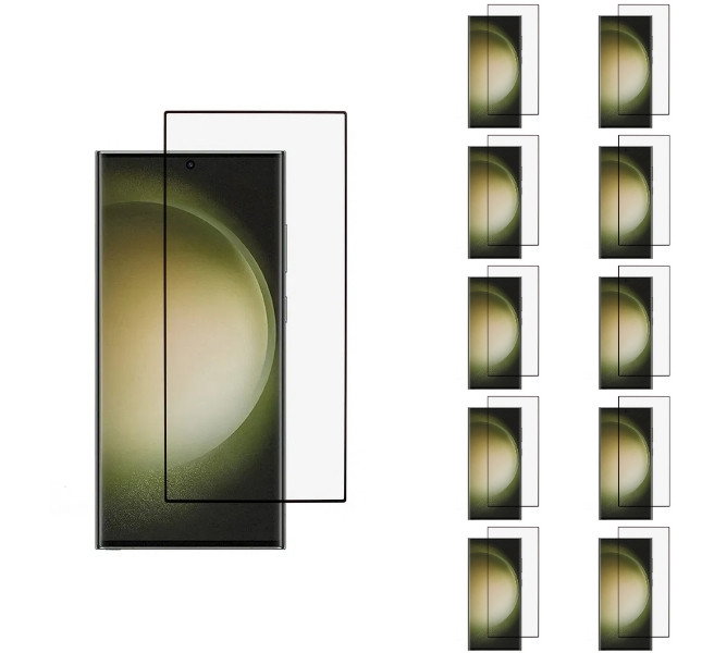 10 stk. Samsung Galaxy S25 Ultra Beskyttelsesglas / Skærmbeskyttelse / 3D Glas