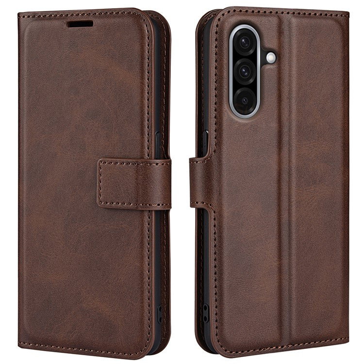 Samsung Galaxy A36 5G Læder Flip Cover - Brun