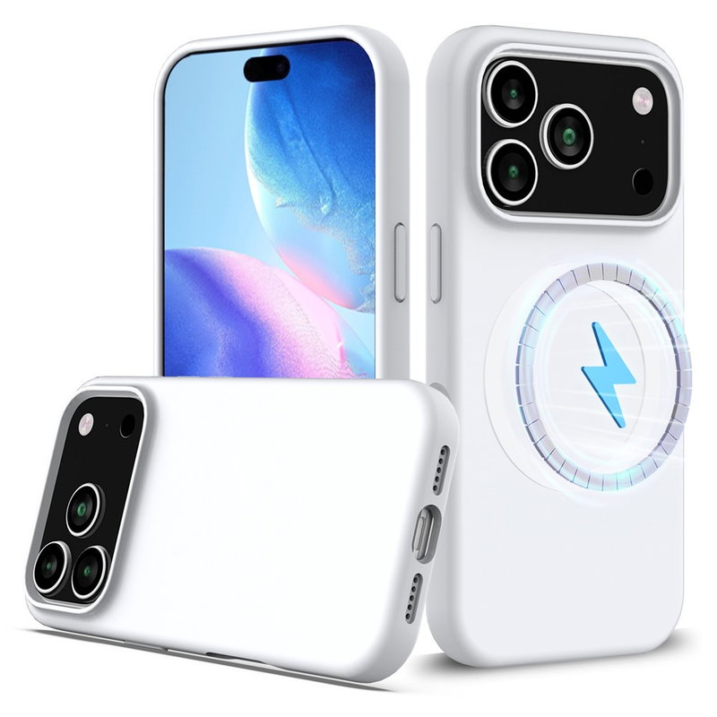 iPhone 17 Pro Max Cover i Silikone med MagSafe - Hvid