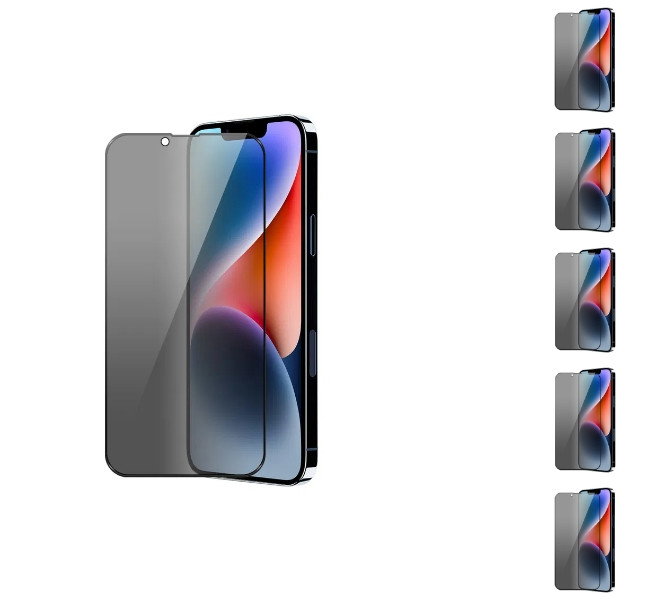5 stk. iPhone 16e & 17e Beskyttelsesglas / Skærmbeskyttelse / Privacy Glas
