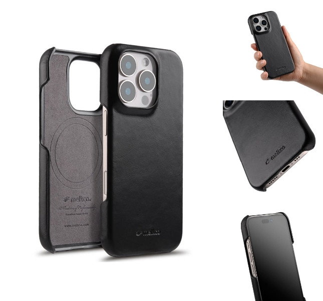 iPhone 16 Pro Max lædercover forfra