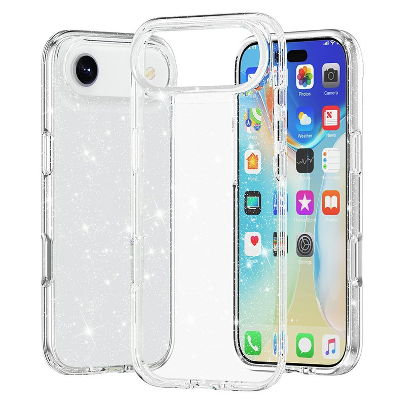 iPhone Air Gennemsigtigt Cover Med Glimmer