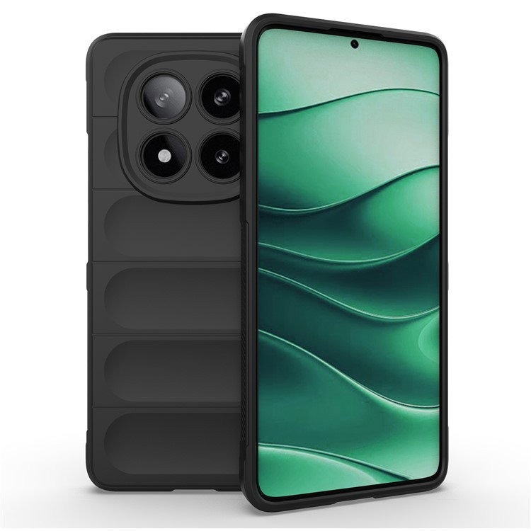 Xiaomi Redmi Note 14 Pro 5G Wave Silikone Cover - Sort
