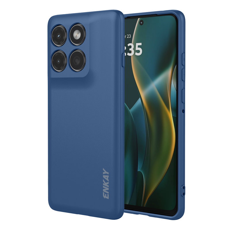 Slim Motorola Edge 60 Pro 5G Cover i Silikone - Mørkeblå