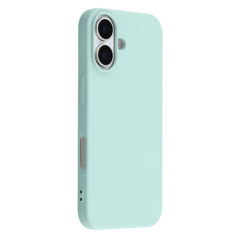 iPhone 17 Silikone Cover med Blød Inderside - Lyseblå