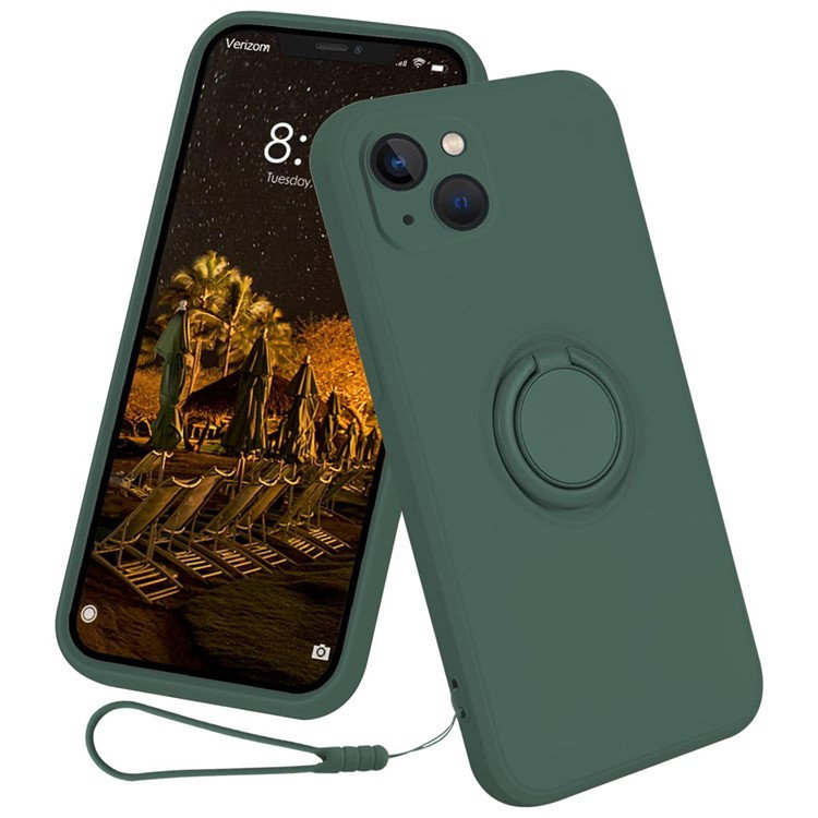 iPhone 15 Cover med Ringholder i sort
