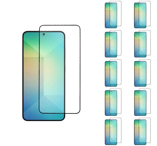 10 stk. Samsung Galaxy S25 Beskyttelsesglas / Skærmbeskyttelse / 3D Glas