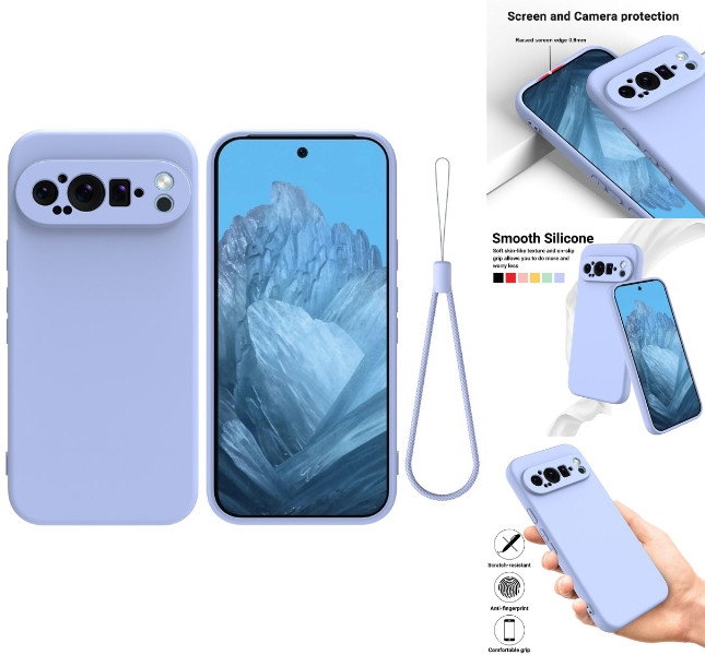 Billede af Google Pixel 9 Pro XL Silikone Cover med Håndstrop foran