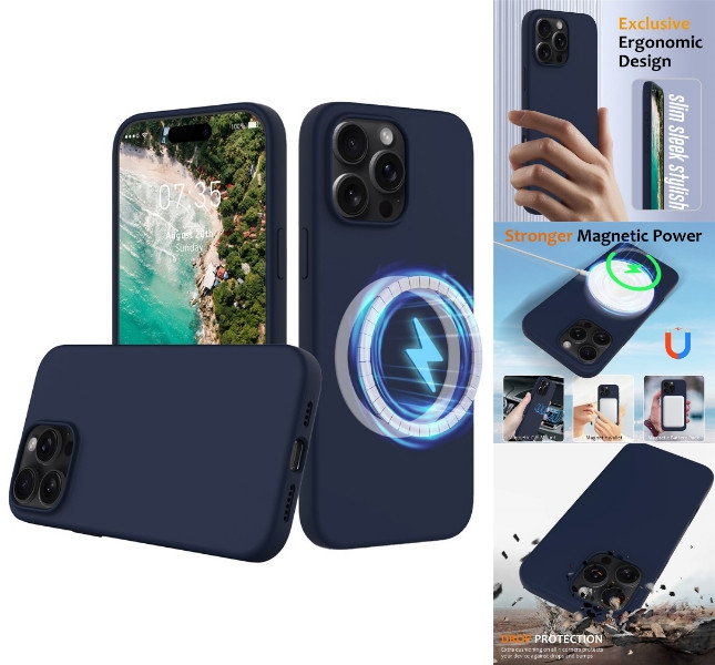 iPhone 16 Pro Max magnetisk beskyttelsescover blåt