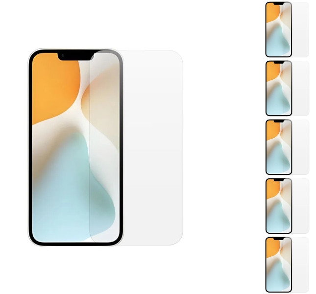 5 stk. iPhone 16e & 17e Beskyttelsesglas / Skærmbeskyttelse / Glas