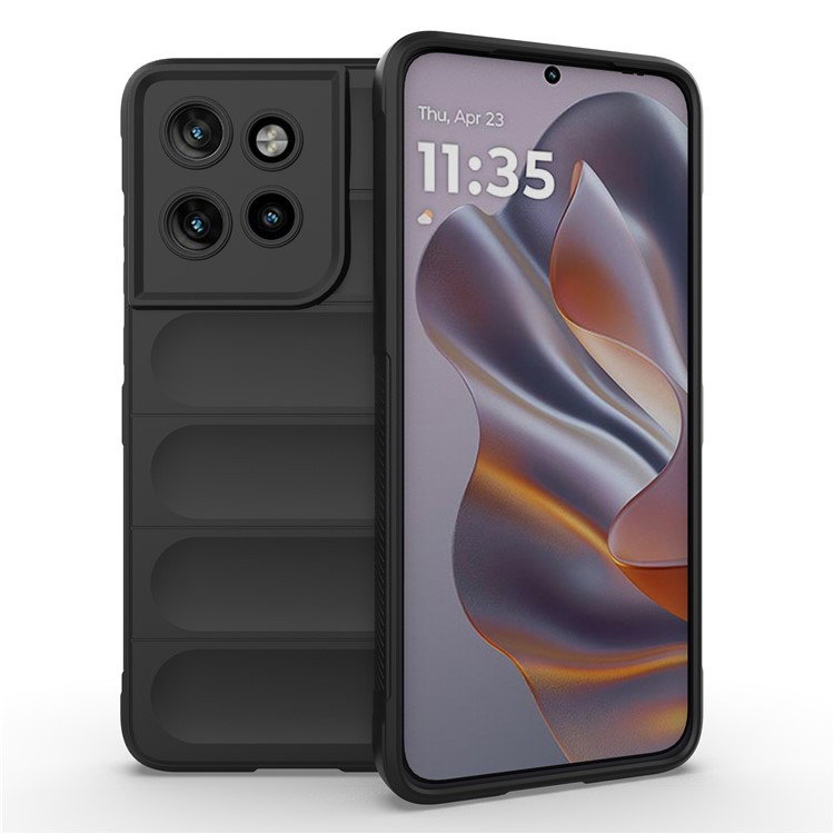 Motorola Edge 50 Neo Wave Silikone Cover - Sort