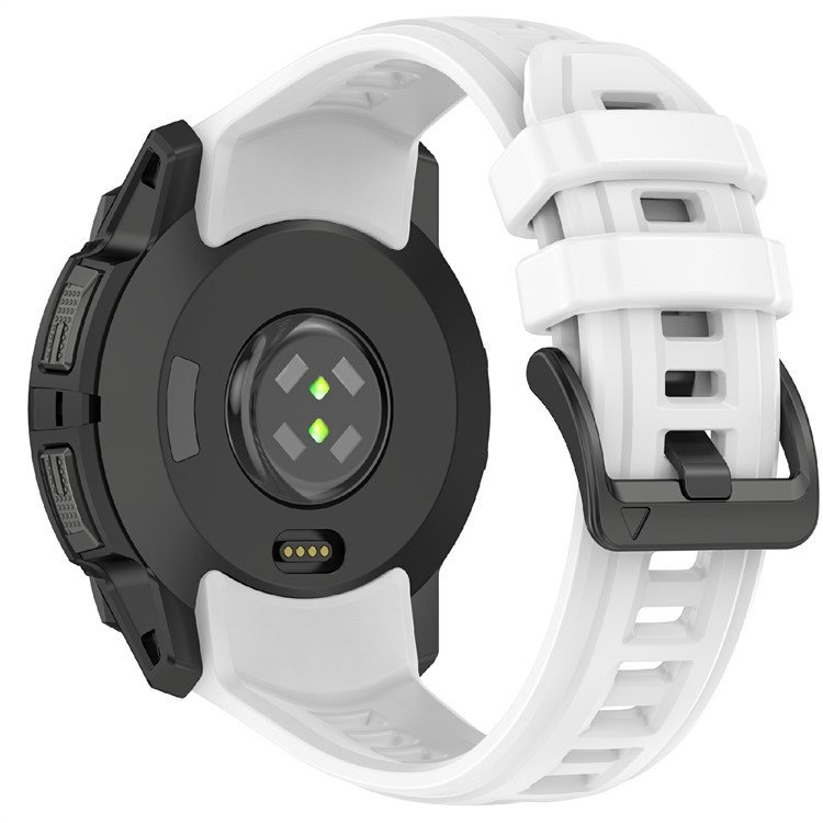 Garmin Instinct 3 (50mm) Silikone Rem - Hvid