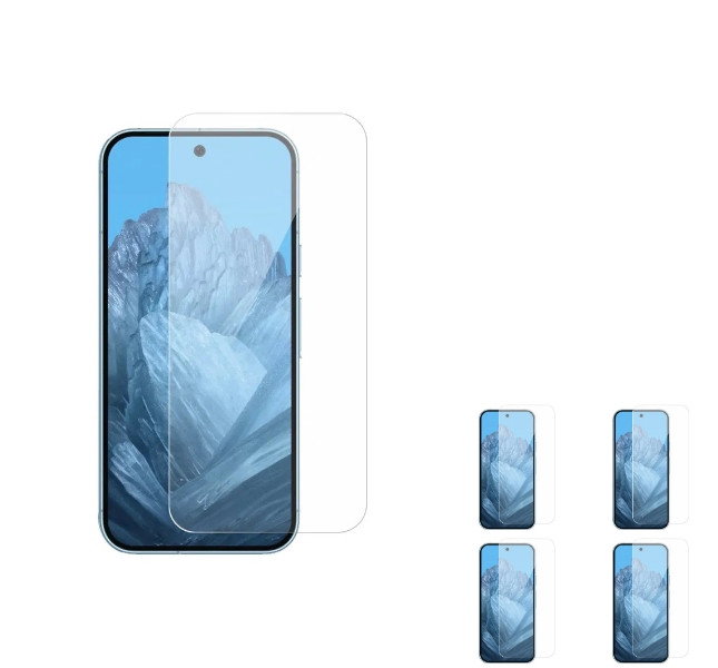 4 stk. Google Pixel 9 / 9 Pro Skærmbeskyttelse / Beskyttelsesglas / Hærdet Glas