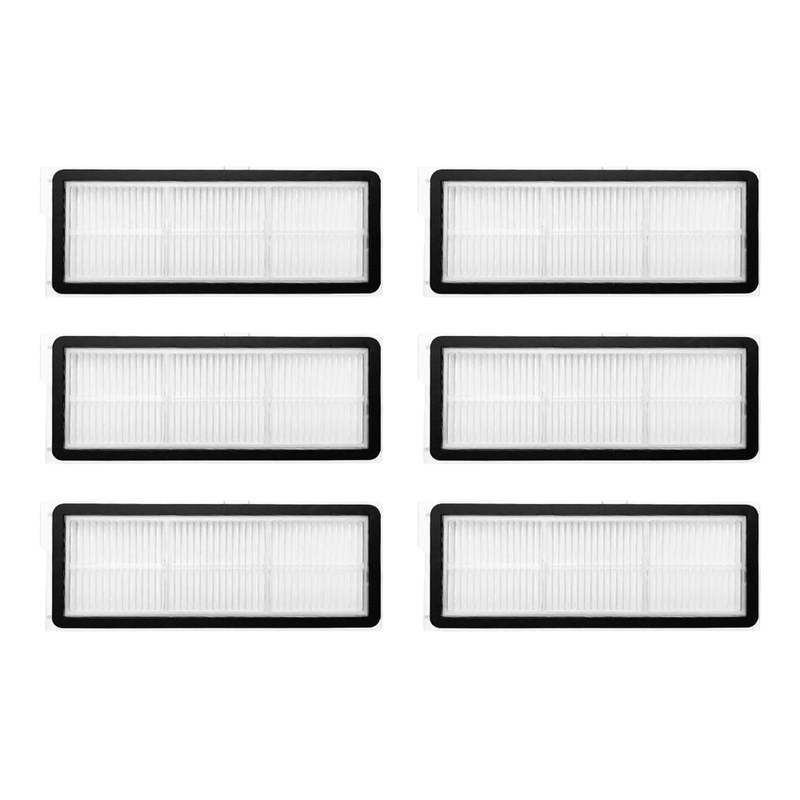 6 stk. Støvsugerfilter til Roborock Qrevo Edge / Curv - Effektivt og Holdbart