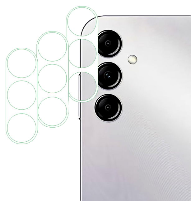 3 stk Kamera Skærmbeskyttelse / Beskyttelsesglas til Samsung Galaxy A14 4G / 5G