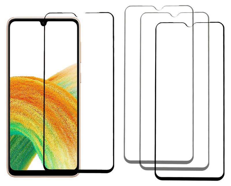 3 Stk. Beskyttelsesglas / Skærmbeskyttelse / 3D Glas til Samsung Galaxy A34 5G