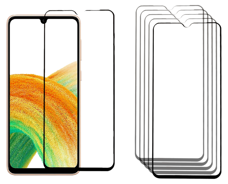 5 Stk. Beskyttelsesglas / Skærmbeskyttelse / 3D Glas til Samsung Galaxy A34 5G