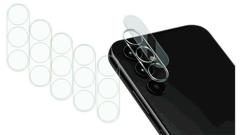 5 stk. Kamera Skærmbeskyttelse / Beskyttelsesglas til Samsung Galaxy A34 5G