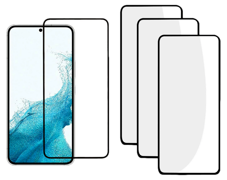 3 stk Samsung Galaxy A54 5G Beskyttelsesglas / Skærmbeskyttelse / 3D Glas